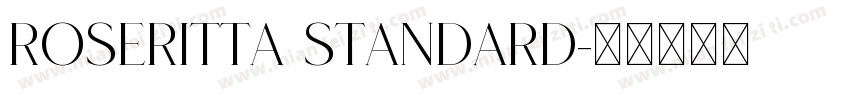 Roseritta Standard字体转换